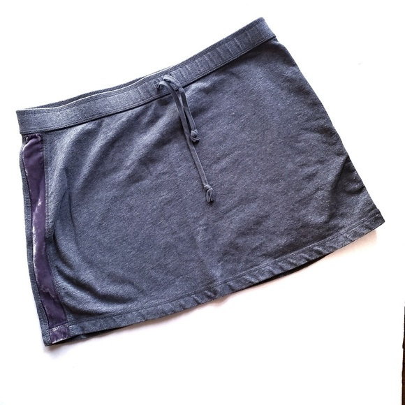 Express Mini Skirt L Large Gray Pull On - Picture 1 of 3